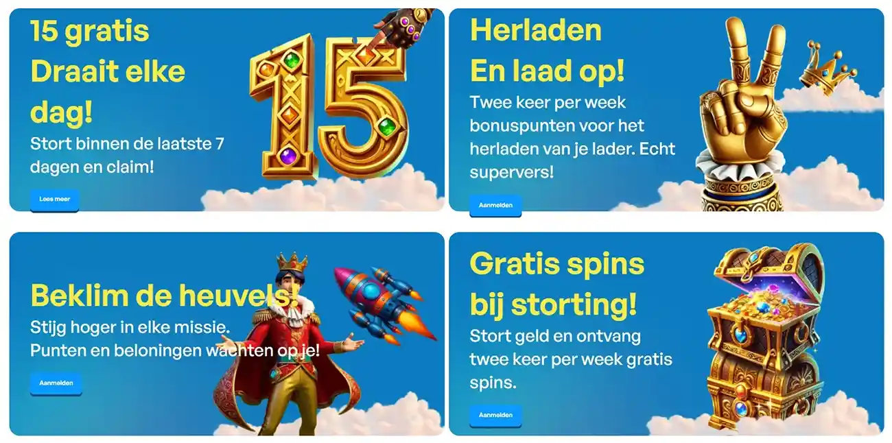 SkyHills Casino Bonussen en Promoties